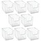 mDesign Kitchen Plastic Storage Organizer Bin with Open Front